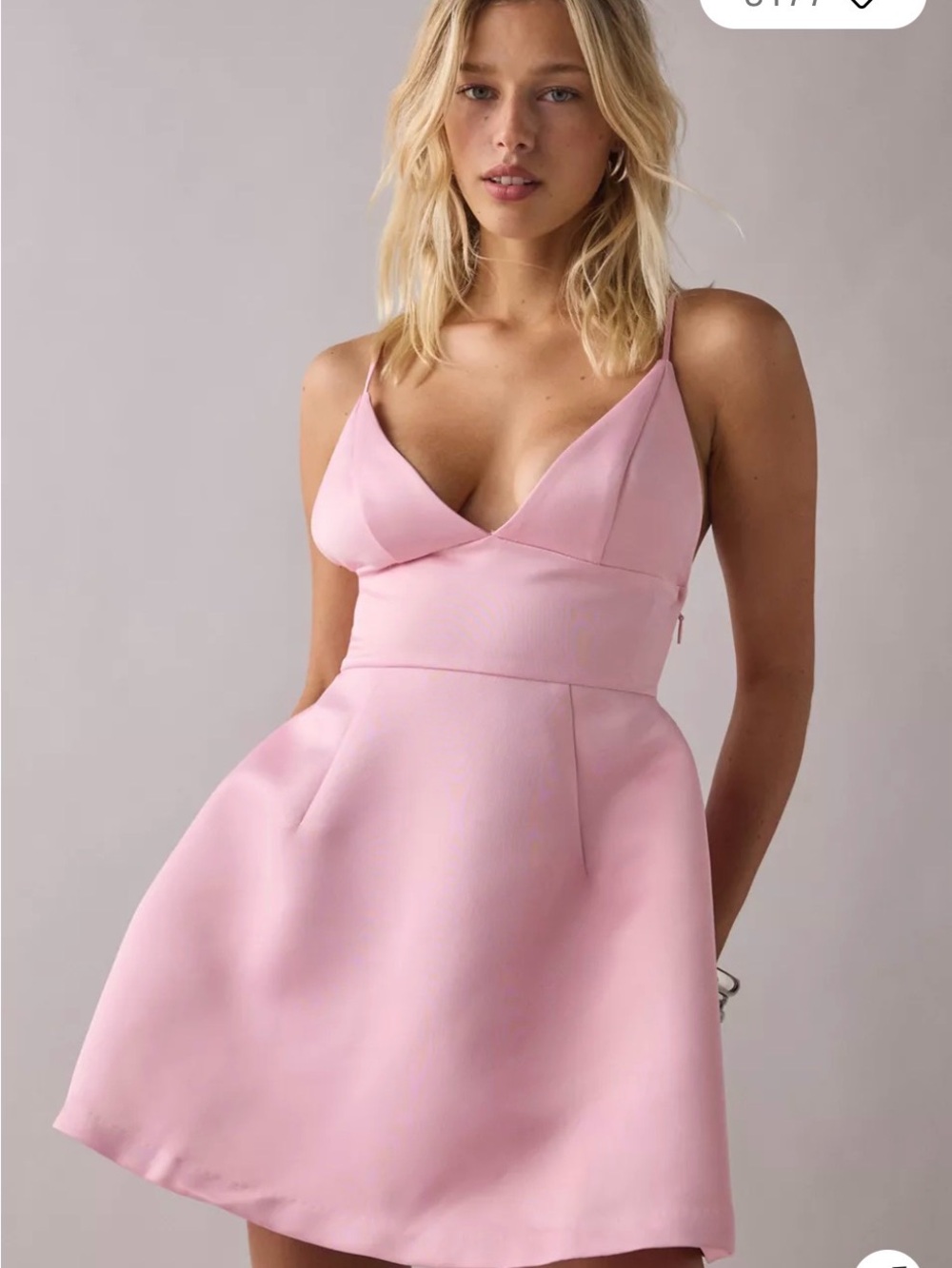 Urban Outfitters Pastel Pink Spaghetti-Strap Mini Dress